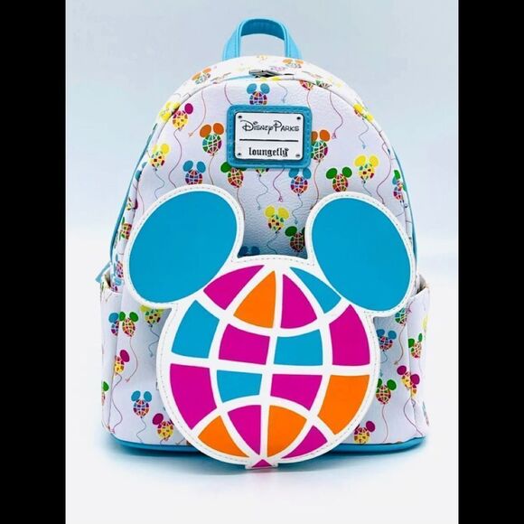 Disney Parks WDW 50th Anniversary Retro Vault Balloons Loungefly Mini‎ Backpack main image 6